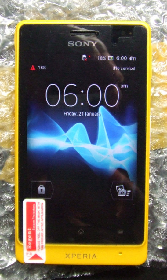 Sony Xperia go ST27i を頼みました