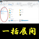 Win10の痒い所に手が届く。エクスプローラーの左ペインのフォルダを一騎に展開する方法